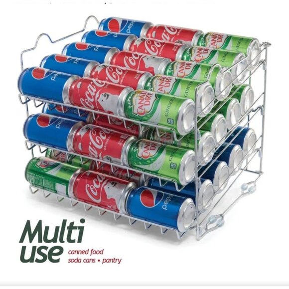 3-Tier Chrome Wire Rack Adjustable Dividers 13" H x 15" W x 13.5" D Storage Orga - Picture 7 of 7